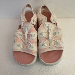 Nike Air Max Koko Sandal Pink White Tie Dye Platform CI8798-101 Womens 9
